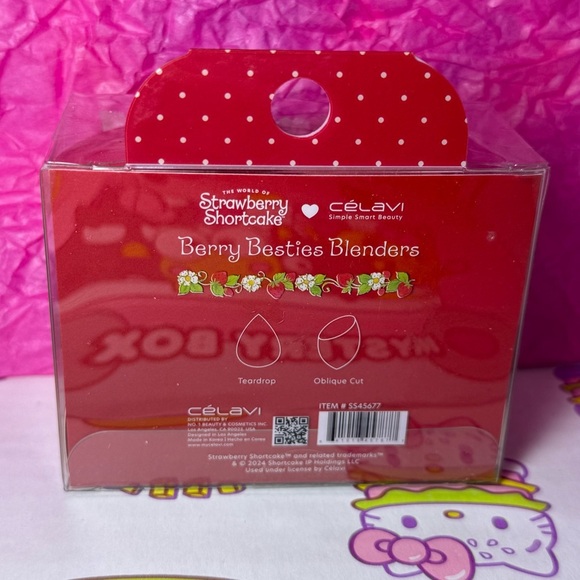 LIMITED EDITION Strawberry Shortcake Beauty Blenders (Pink & Red Duo) Celavi - Picture 2 of 2